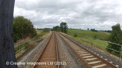 301540: Platelayers' Hut: Cab-view video-still (northbound)