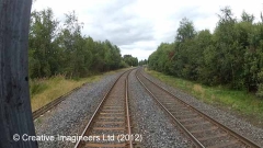 307000: Milepost 307: Cab-view video-still (northbound)