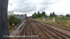 307247: Bridge NER 168 - main railway line: Cab-view video-still (northbound)
