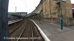  308100: Carlisle Citadel Station: Cab-view video-still (northbound) 2
