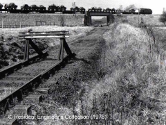 Bridge SAC/240 prior to Appleby bypass construction: Context from East (1978)