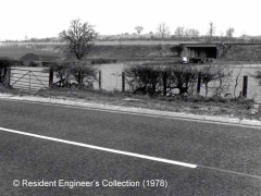 Bridge SAC/240 prior to Appleby bypass construction: Context from South (1978)