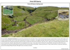 Force Gill Limestone Quarry: Annotated panoramic image
