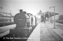 Fowler 2P no. 40613 in the north-western bay platform at Hellifield Station
