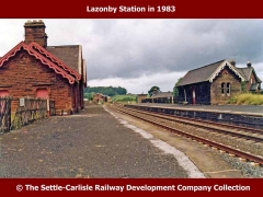 Lazonby & Kirkoswald Station: Context view from the south-east (1983)