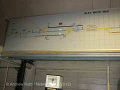 Blea Moor Signal Box Interior: Track layout panel (1)