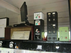 Hellifield South Jn. Signal Box Interior: block instruments