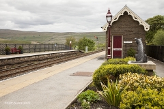 256630: Garsdale Station - Passenger Platform:Elevation view from the south west