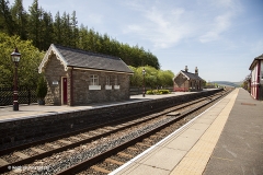 Garsdale Station: Toilet Block and  'Up' Waiting Room from the northwest.