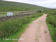 Blea Moor Tramway near Blea-Moor-Sidings: Context view from the south