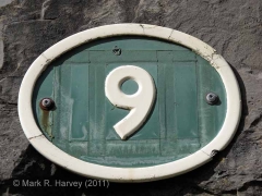 Ribblehead Viaduct: replica number-plate for pier 9