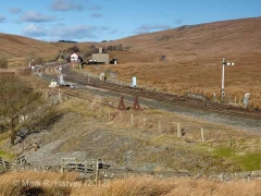 Blea Moor Sidings (Down side): Elevation view from the south-west
