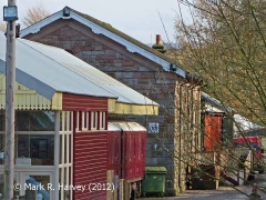 Appleby Station Goods Shed: North-west elevation view