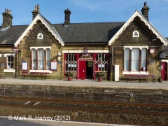 Settle Station Booking Office: Western elevation view (2)