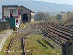 Southern approach to Kirkby Stephen Station viewed from the north-west (2)