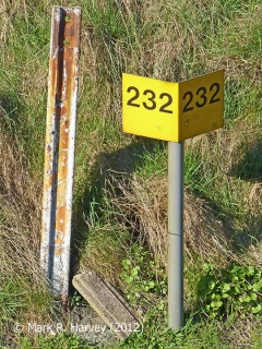 Milepost 232, viewed from the southwest