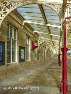 Hellifield Station: 'Up' Platform and canopy