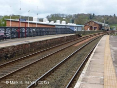 Lazonby & Kirkoswald Station Down Platform: Context view from the east