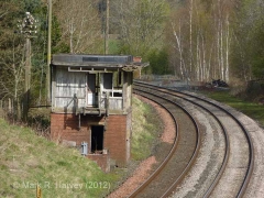 Long Meg Sidings Signal Box: Context view from the south (2)