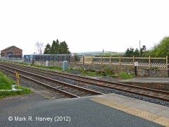 Langwathby Station Goods Shed: Context view from the north