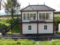 Settle Junction Signal Box: East elevation view