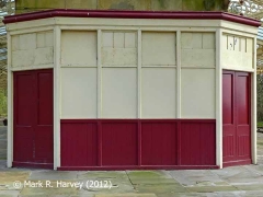 Hellifield Station News Kiosk / Bookstall at NW end of station, NW elevation