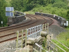 A rail-level view to north showing Bridges SAC/76, Dent Head Viaduct and MP 251¼"