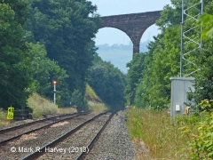 Bridge SAC/272 (Crowdundle Viaduct): Context view from the east