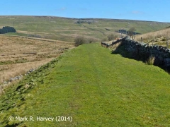 Trackbed of former Hawes Branch: View to northeast from Bridge 1