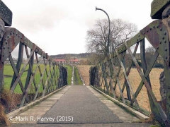 Christie's footbridge: Bridge-deck looking east
