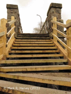 Christie's footbridge: Western steps after replacement (3)