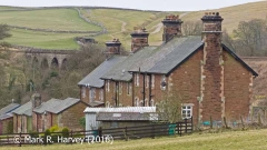 Crosby Garrett Viaduct and Railway Cottages: Context view from north-northeast