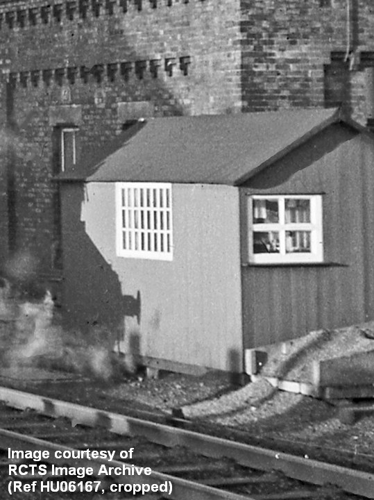 Appleby Station: Wooden building beside the original tank house, from southeast.