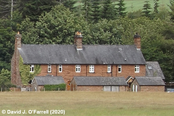 Cotehill Station Workers' Housing, southwest elevation (as seen from public road).