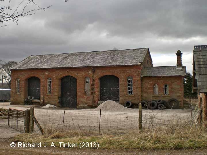 Long Marton Station Goods Shed: North-east elevation view Long Marton Station Goods Shed: North-east elevation view