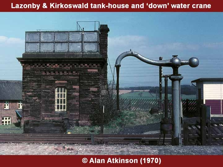 Lazonby & Kirkoswald Station Down Water Column: South-west elevation view