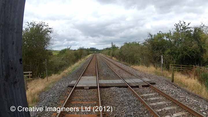 302460: Level Crossing: Cab-view video-still (northbound)
