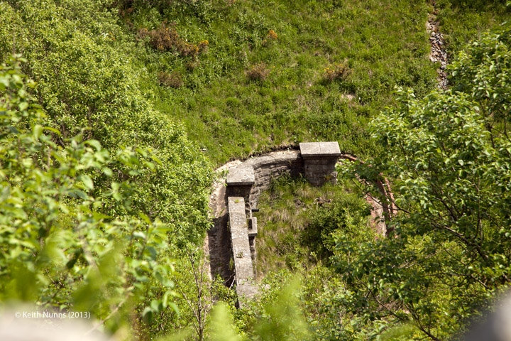 257490 Moorcock Tunnel South Portal: Elevation view from the west 257490 Moorcock Tunnel South Portal: Elevation view from the west