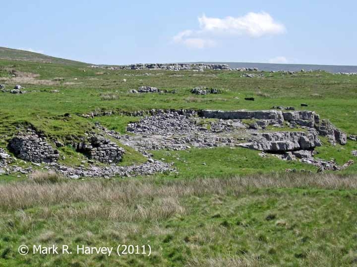 Limekiln and limestone quarry in the Ribblehead Railway Construction Camp area