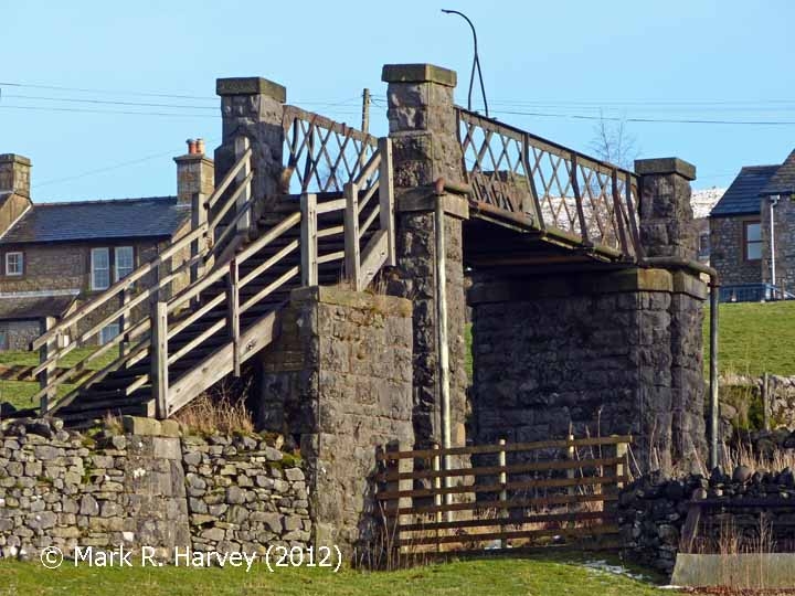 Christie's footbridge: South-west elevation view Christie's footbridge: South-west elevation view