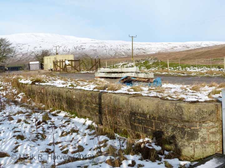 Ribblehead Station Cattle Dock: Elevation view from the south-east
