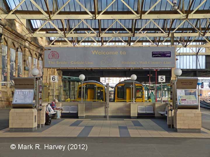 Carlisle Citadel Station: The new waiting area for platforms 5 & 6 Carlisle Citadel Station: The new waiting area for platforms 5 & 6