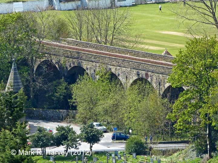 Bridge SAC/9 - Church Viaduct: North-east elevation view  (aerial perspective)