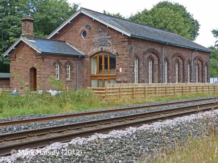 Armathwaite Station Goods Shed: South-east elevation view