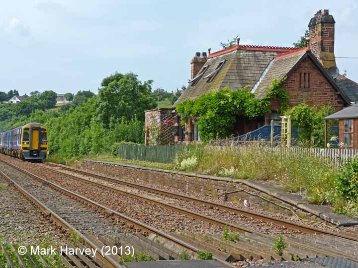 Culgaith Station Platform (Up): South-west elevation view