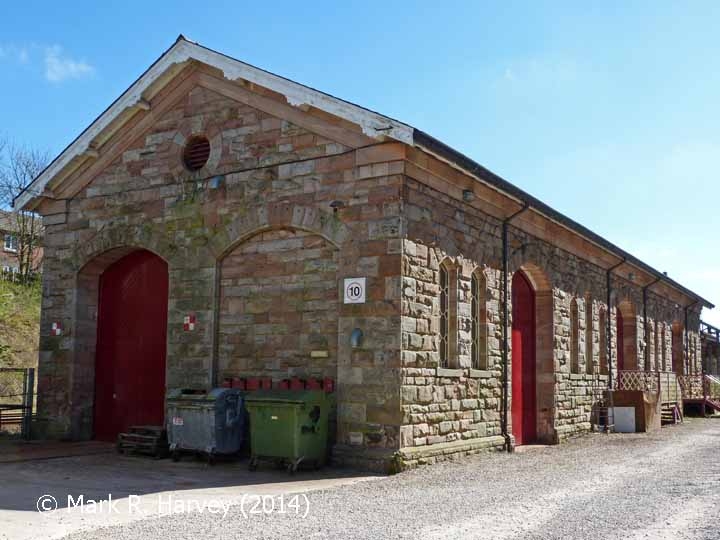 Appleby Station Goods Shed: West elevation view